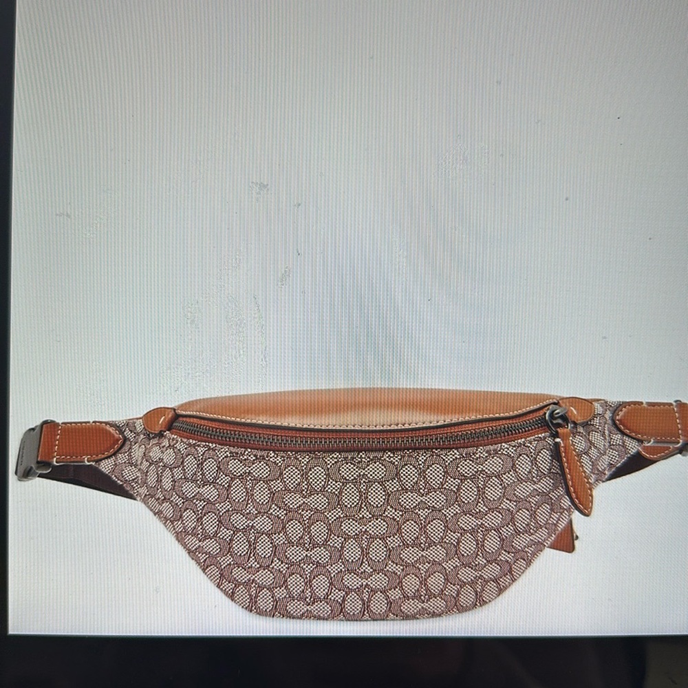Coach Mini Signature Jacquard Belt Bag
